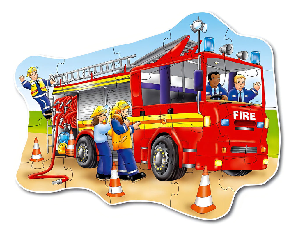 Rompecabezas Infantil Orchard Toys Camión Bomberos 20 Piezas