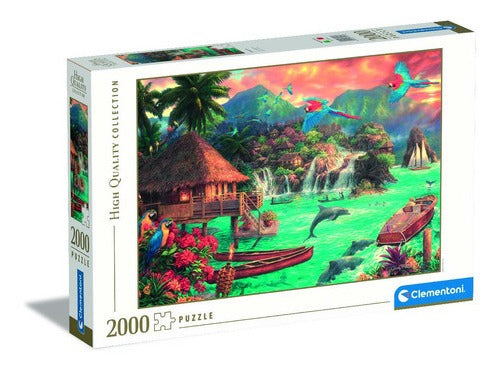 Paraiso Tropical Rompecabezas 2000p Clementoni Gran Reto Art
