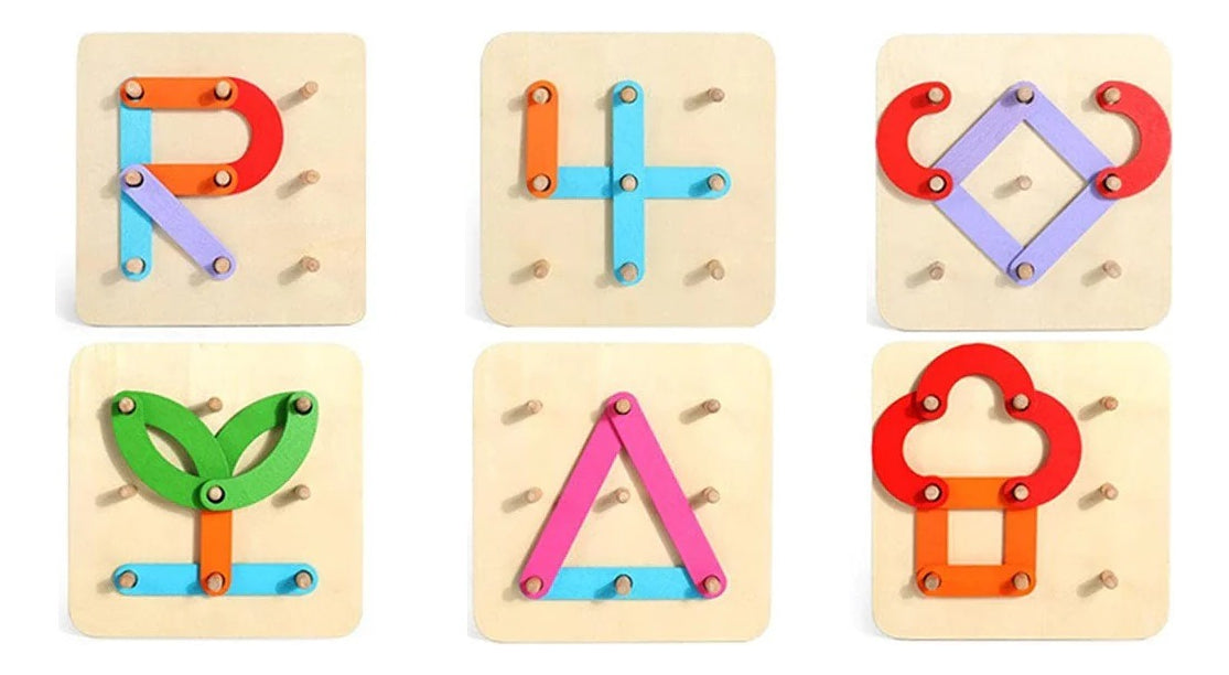 Tablero Letras, Números Y Figuras