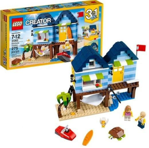 Lego Creato Vacaciones En La Playa 275 Pz 31063