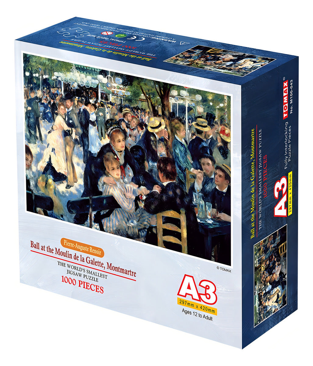 Renoir Baile Moulin Galette Mini Rompecabezas 1000 Pza Tomax