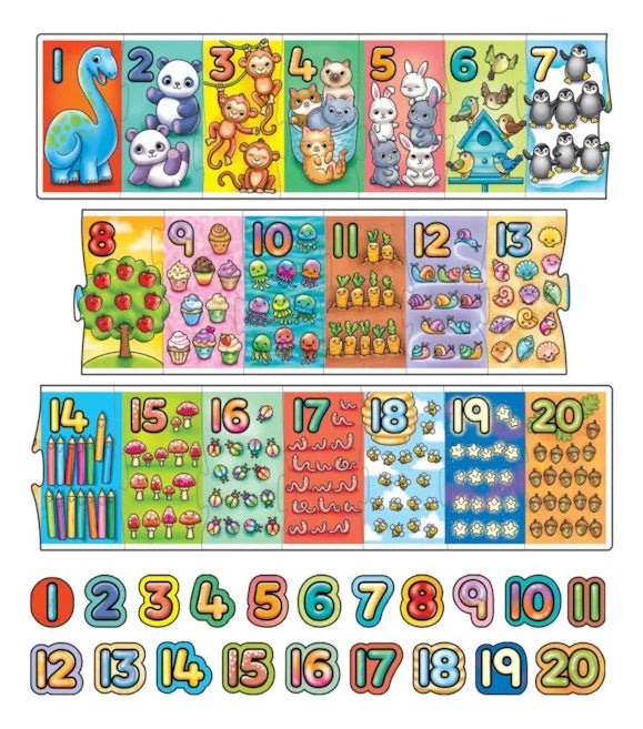 Rompecabezas Gigante  Números Orchard Toys 26 Piezas