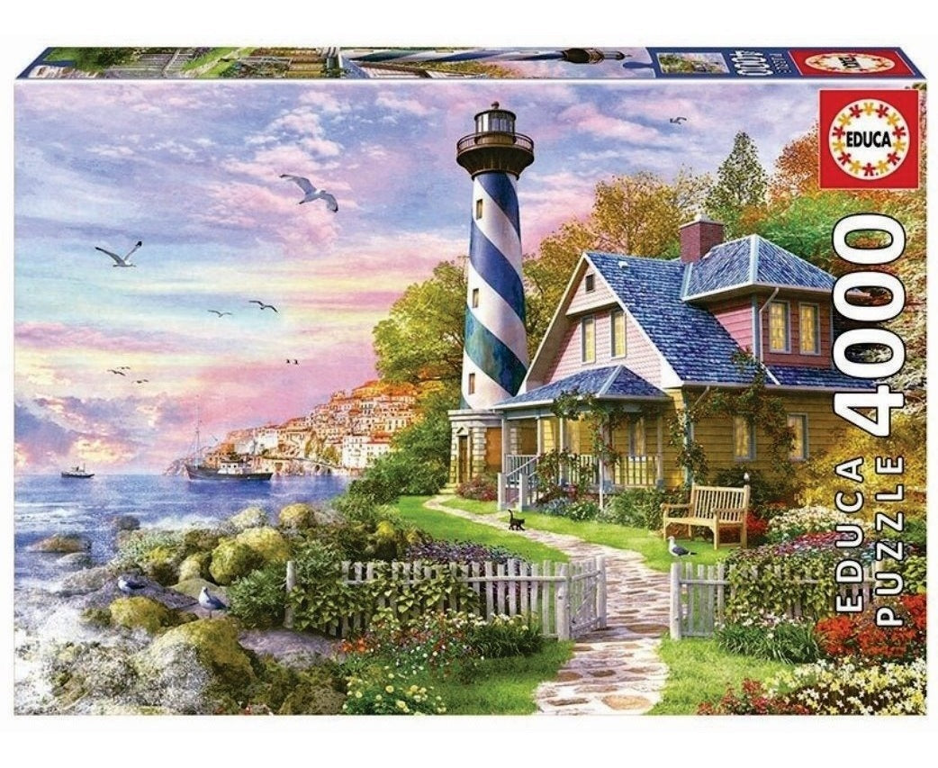 Rompecabezas Puzzle Educa 4000 Piezas Faro En Rock Bay 17677
