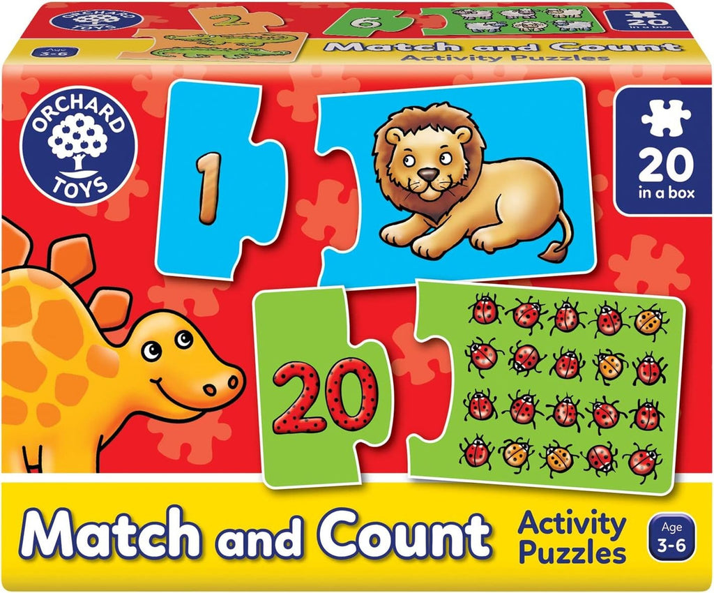 Rompecabezas Aprende A Contar Match & Count Orchard 20 Pzs