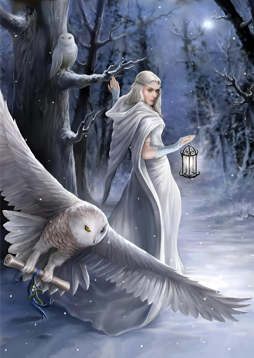 Rompecabezas Art Puzzle 1000 Piezas Mensajero De Media Noche Anne Stokes