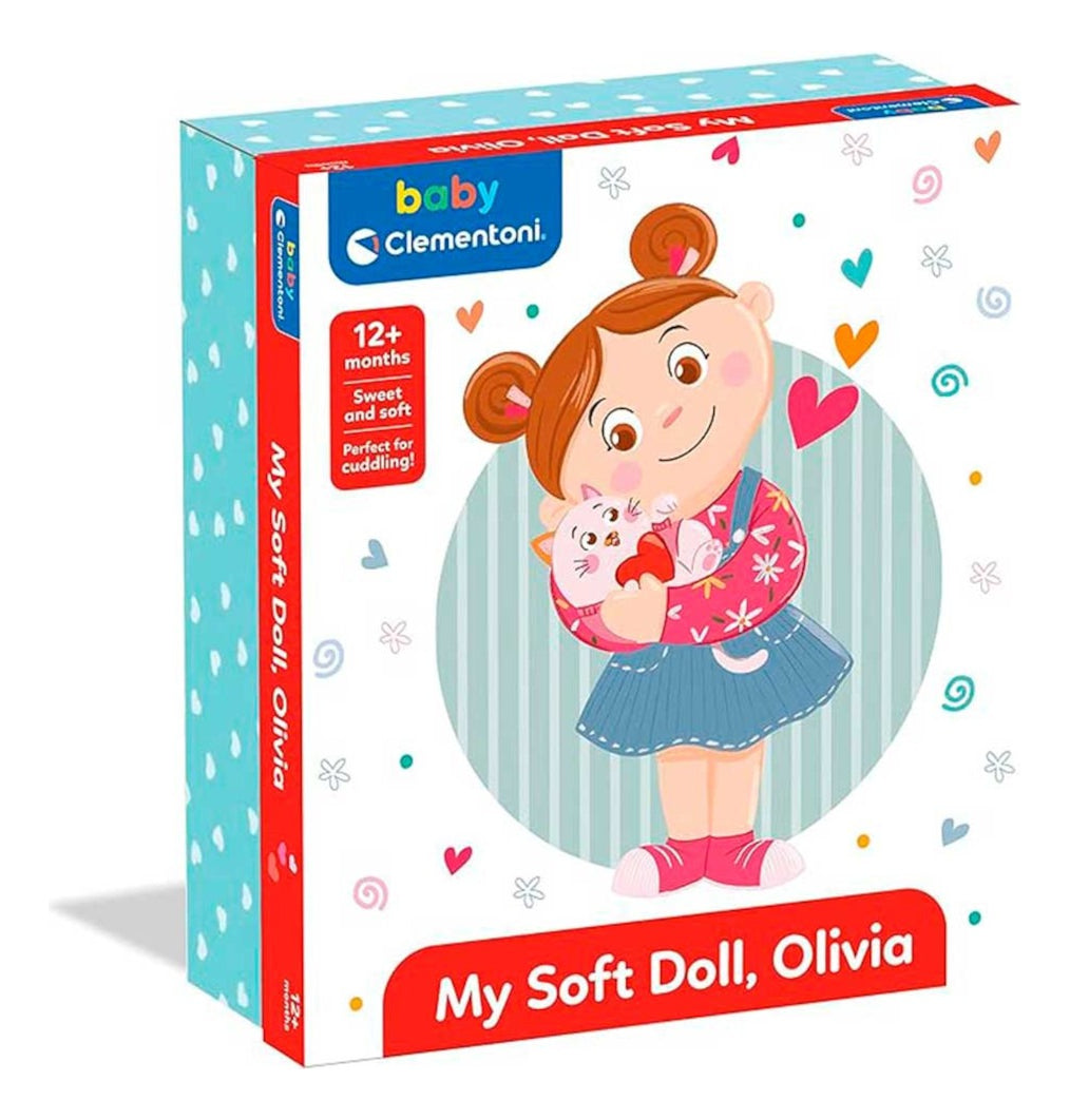 Clementoni - Olivia, My Soft Doll Tela 100% Lavable