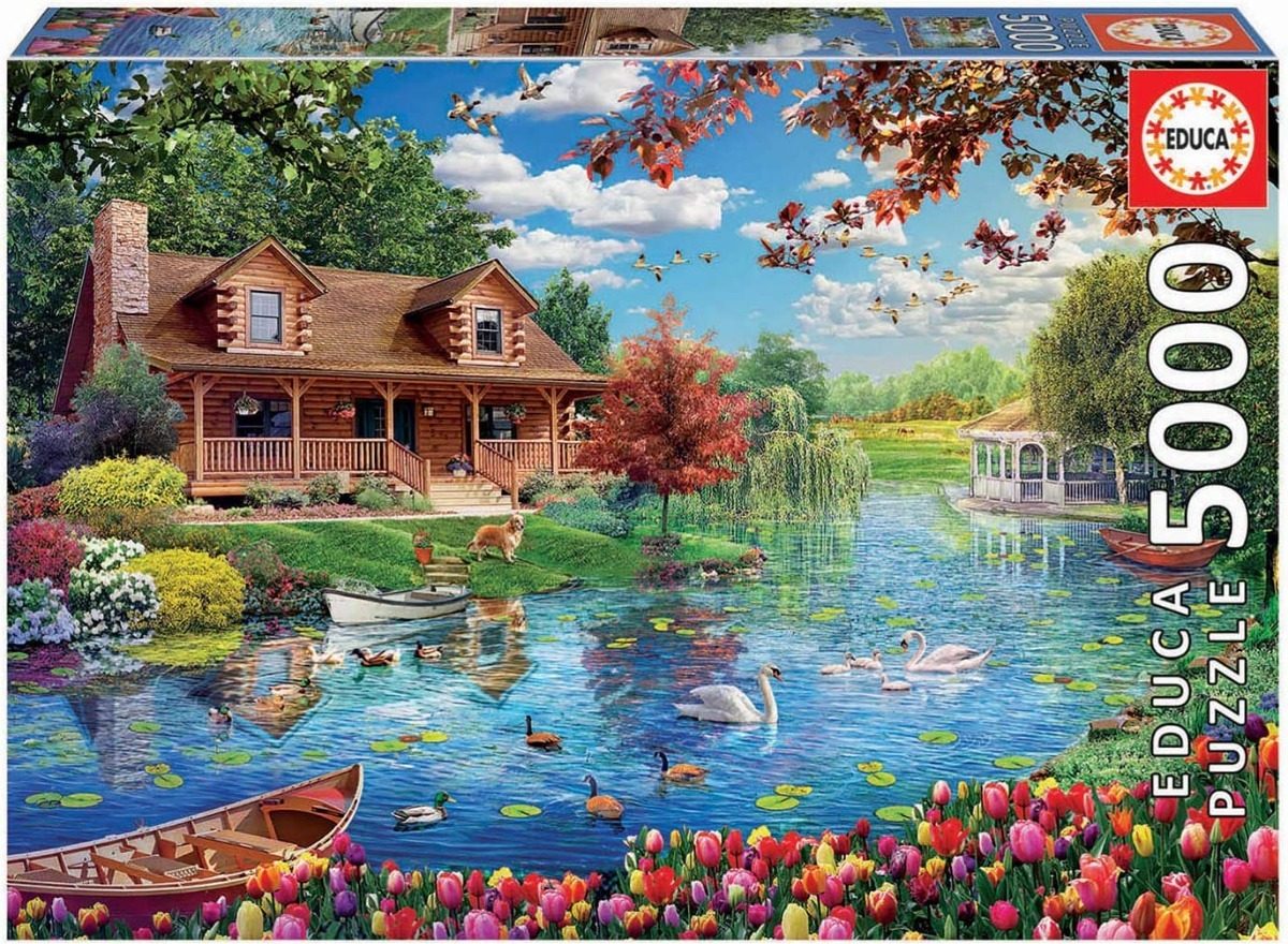 19056 Casita En El Lago Rompecabeza 5000 Piezas Educa