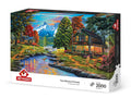 Rompecabezas Paisaje Dos Orillas un Bosque art puzzle 2000 piezas