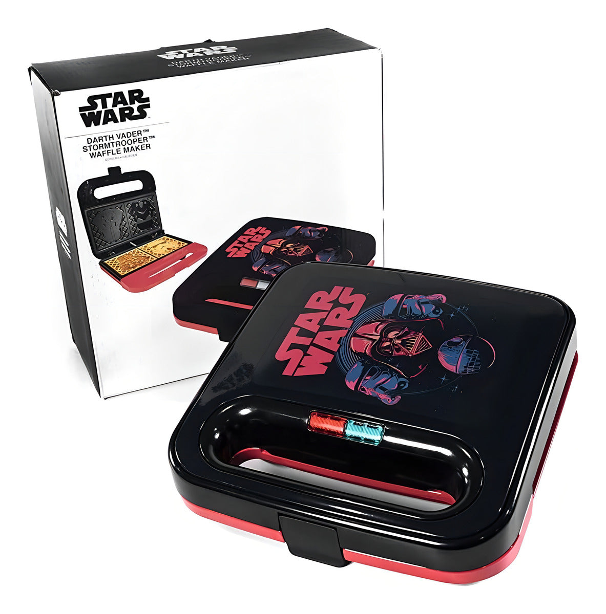 Uncanny Brands Star Wars Waffle Maker - Darth Vader & Stormt Black