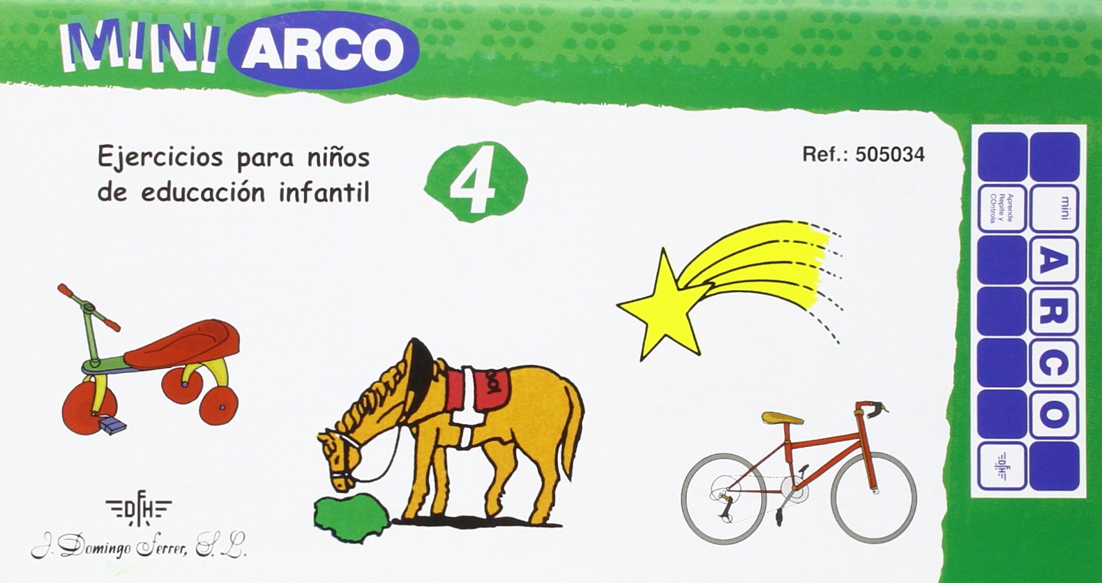 Educación Infantil. Cuaderno de ejercicios 4 ref.505034 J. Domingo Ferrer, S.L.