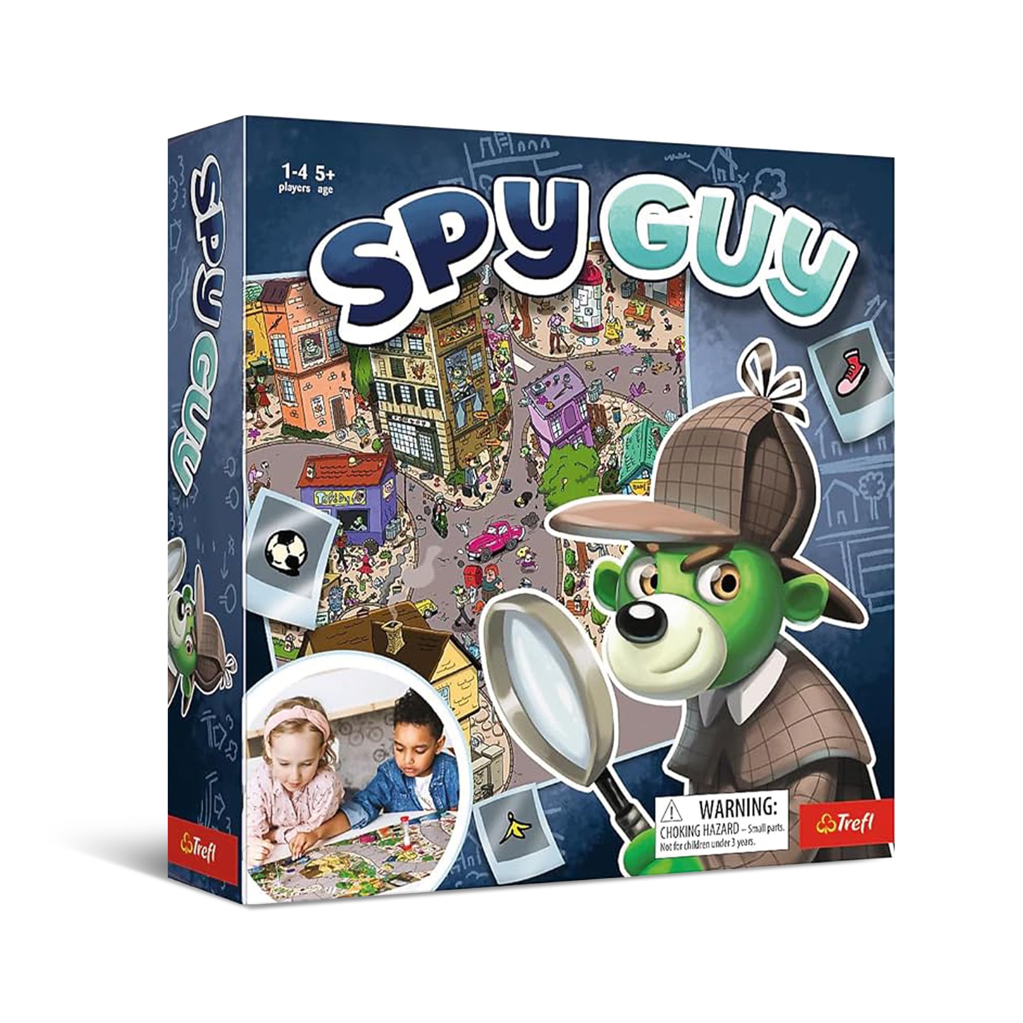 Trefl Spy Guy - Spy Chavo Juego de Mesa Juego Familiar, Juego de Percepción, Juego de Fiesta para Adultos y Niños a Partir de 5 Años