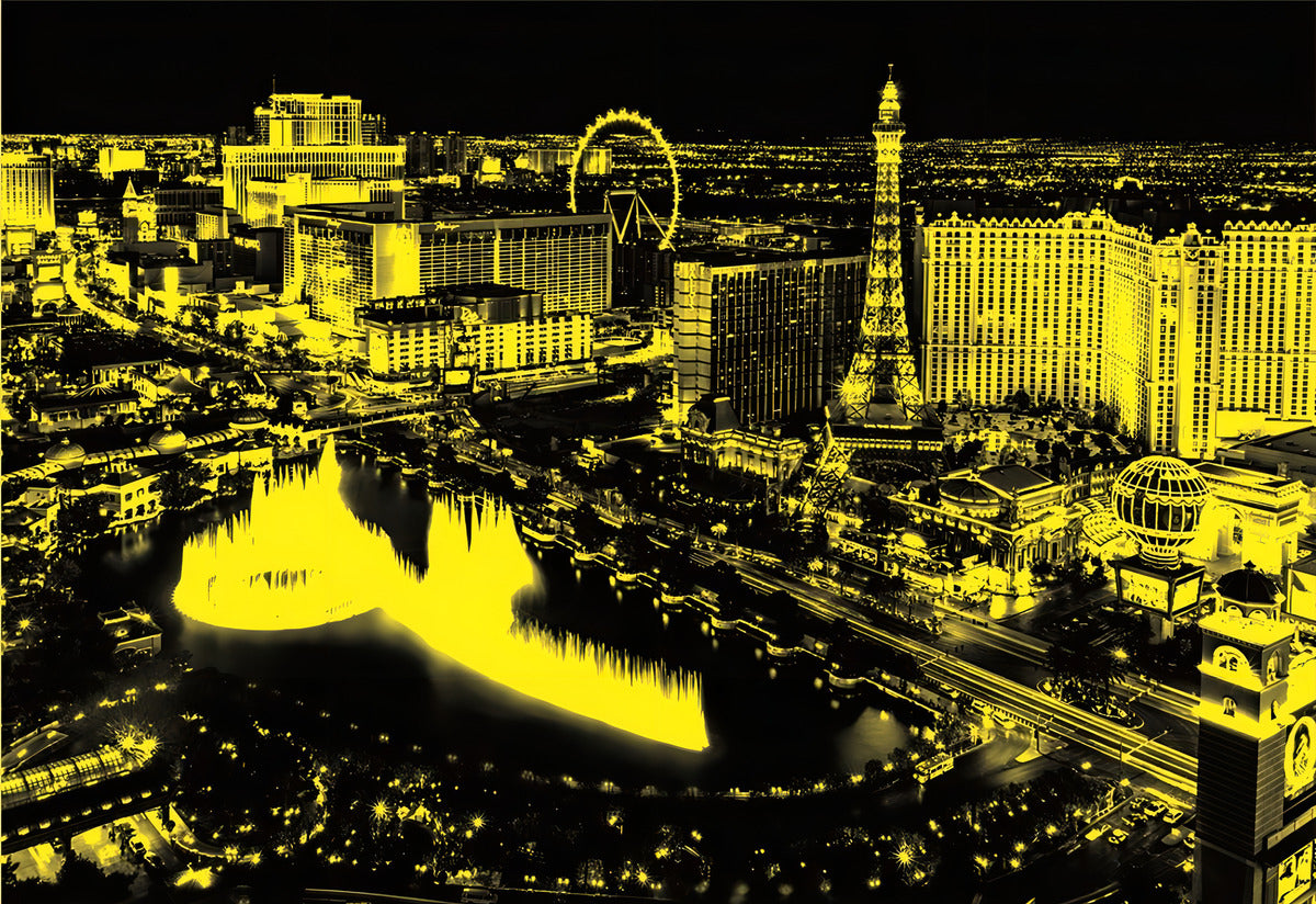 Las Vegas Strip Neon Fluorescente Rompecabezas 1000pz Educa