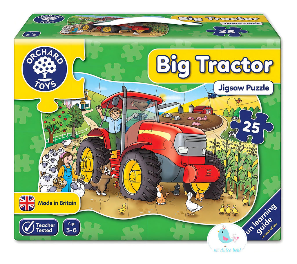 Rompecabezas Infantil 25 Piezas Tractor Orchard Toys Cartón 224