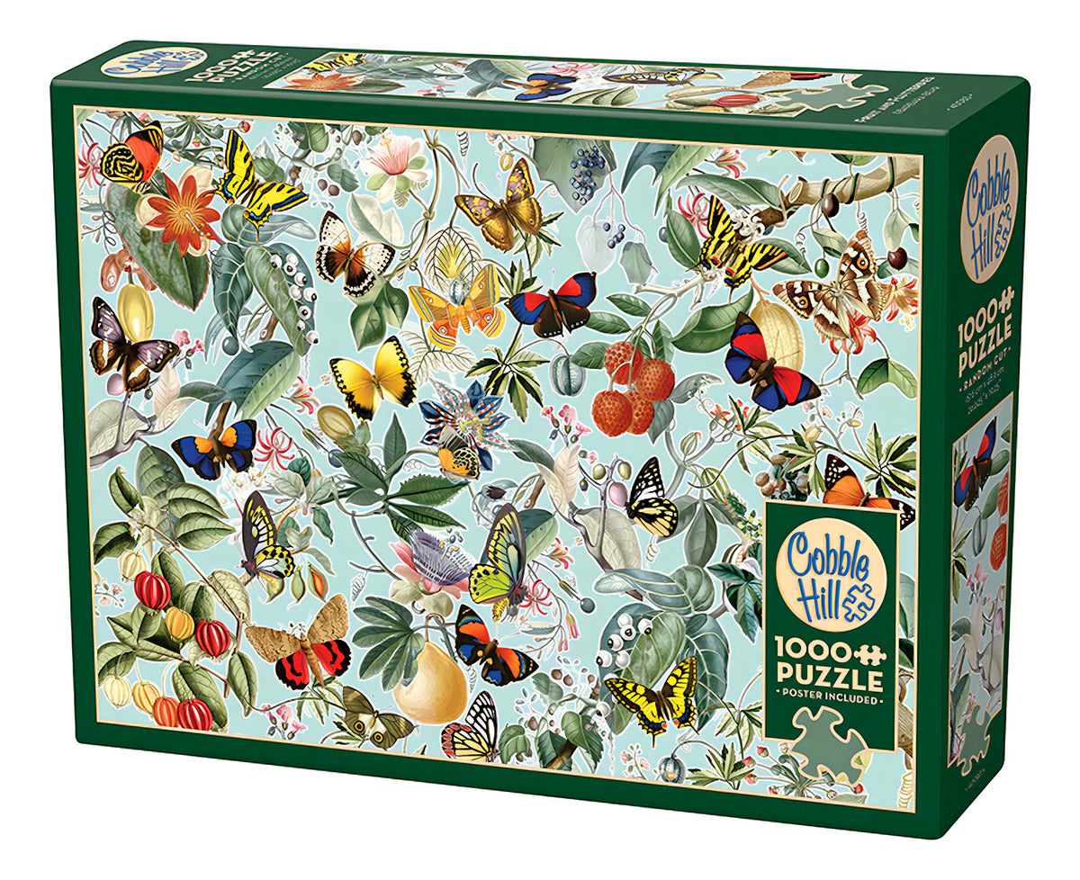 Rompecabezas Frutas Y Mariposas 1000 Pz Cobble Hill Natura