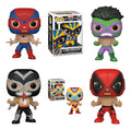 Kit  7 Figuras Funko Pop Marvel Lucha Libre Chimichanga , Aracno, Invicto, Estrella Cósmica, Furioso, Venoide, Animal