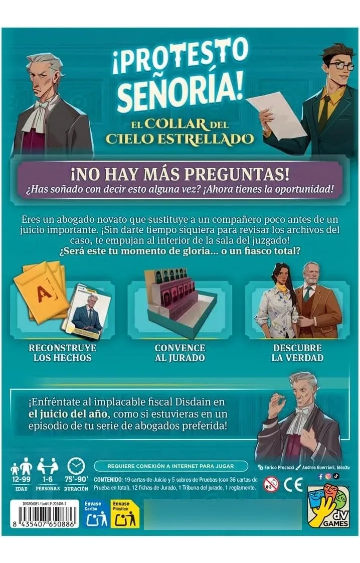 Juego De Mesa Protesto Señoría Asmodee Dv Giochi