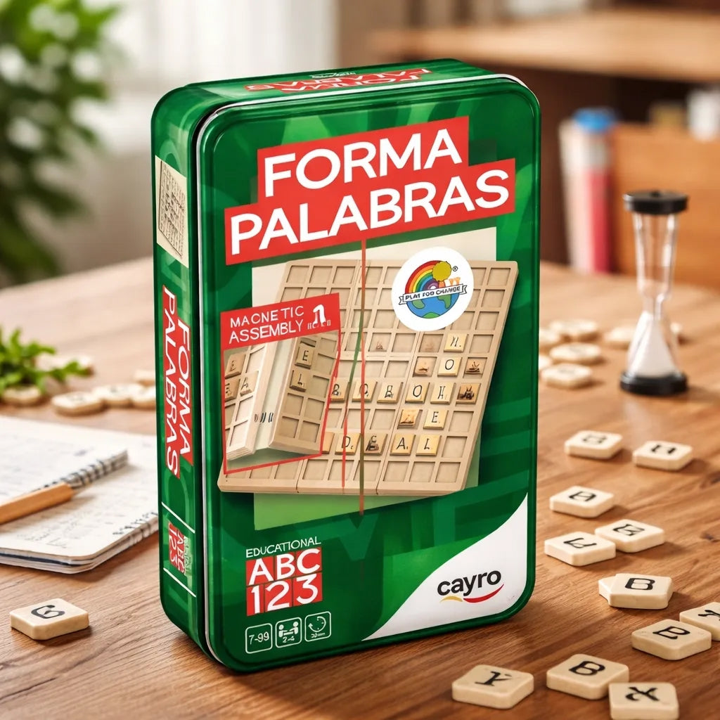 Forma Palabras Juego De Mesa Cayro Caja Metálica