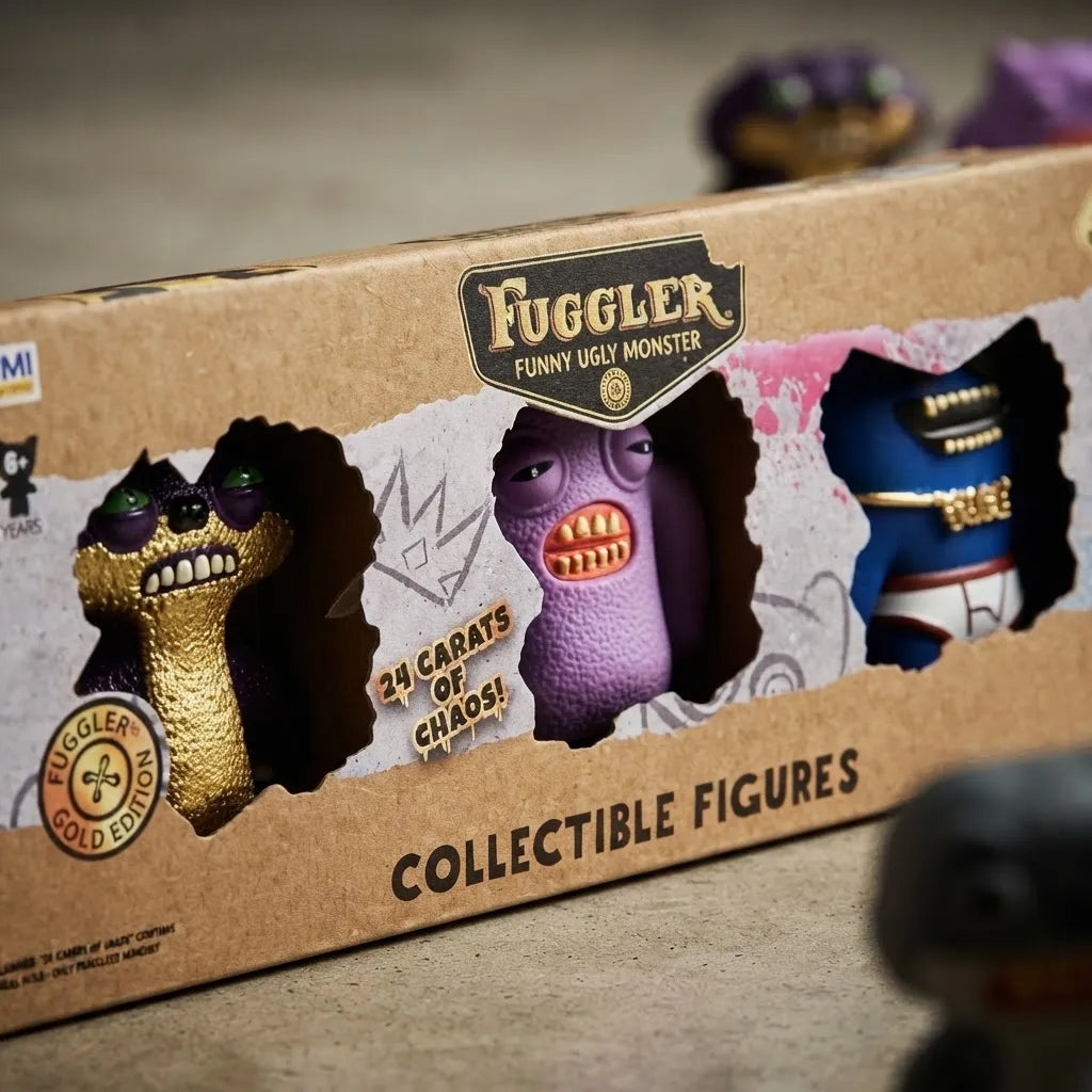 Fuggler Gold Edition 3-pack Figuras Colección Suspicious Fox