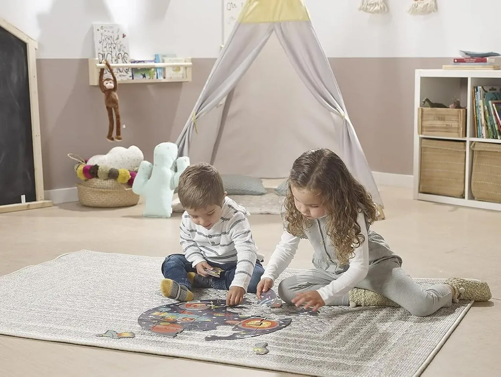 Rompecabezas Redondo Infantil Educa Espacio Animales 28 Pzs