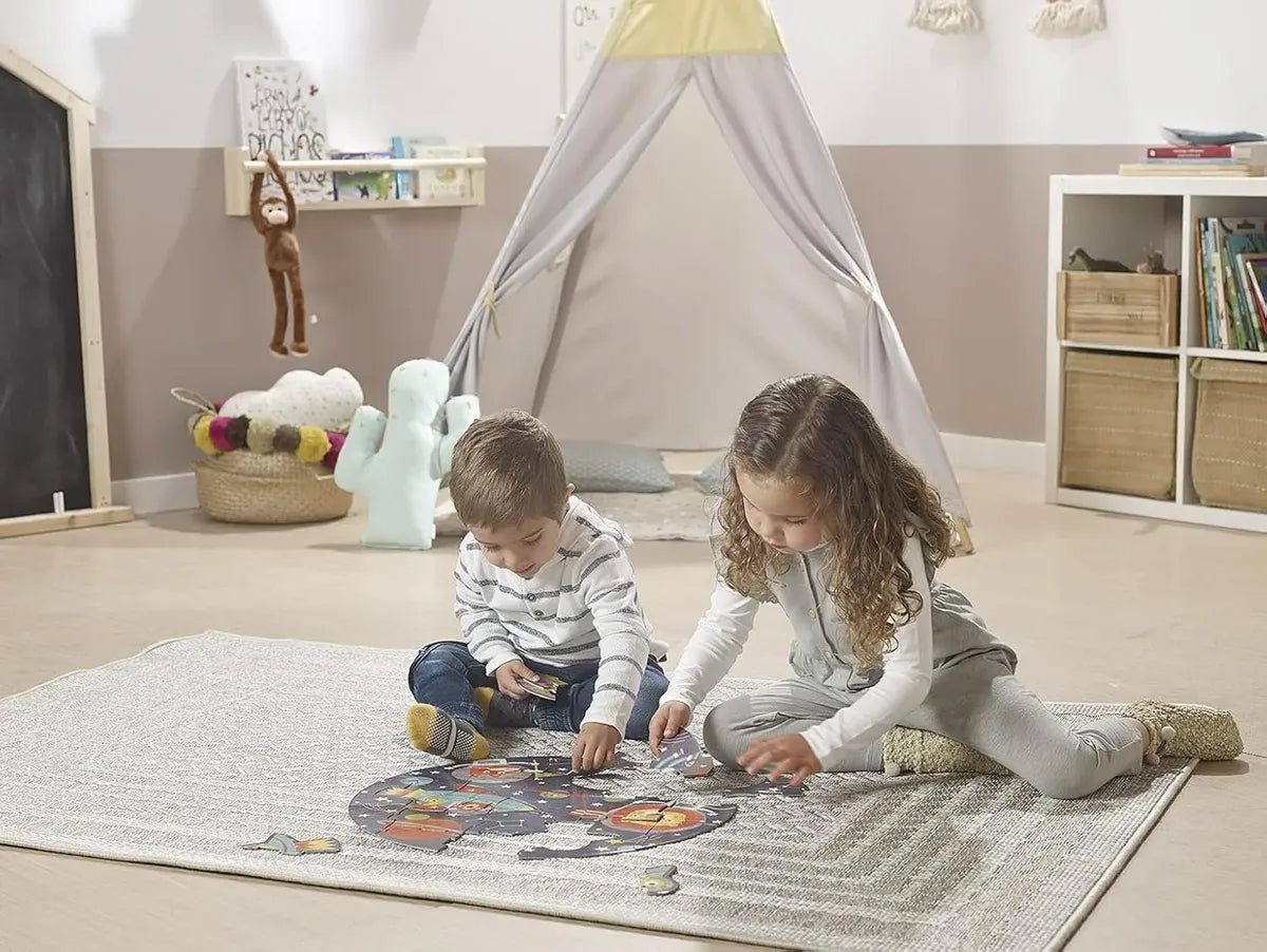 Rompecabezas Redondo Infantil Educa Espacio Animales 28 Pzs