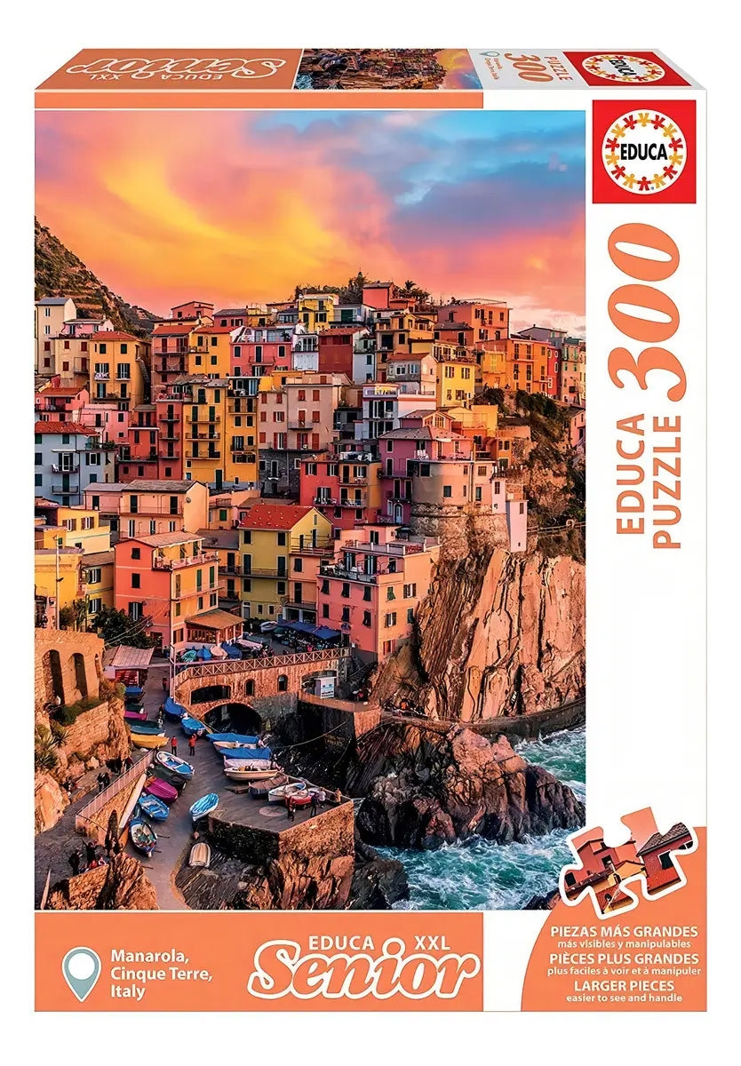 Rompecabezas 300 Piezas Educa Manarola Cinque Terre Italia Paisaje