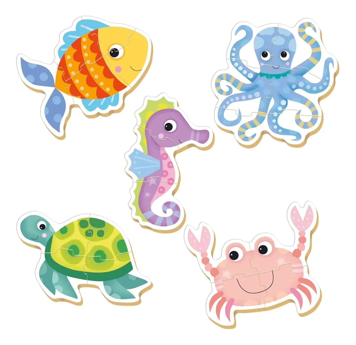 Rompecabezas Progresivo Baby Puzzle Animales Acuáticos Educa
