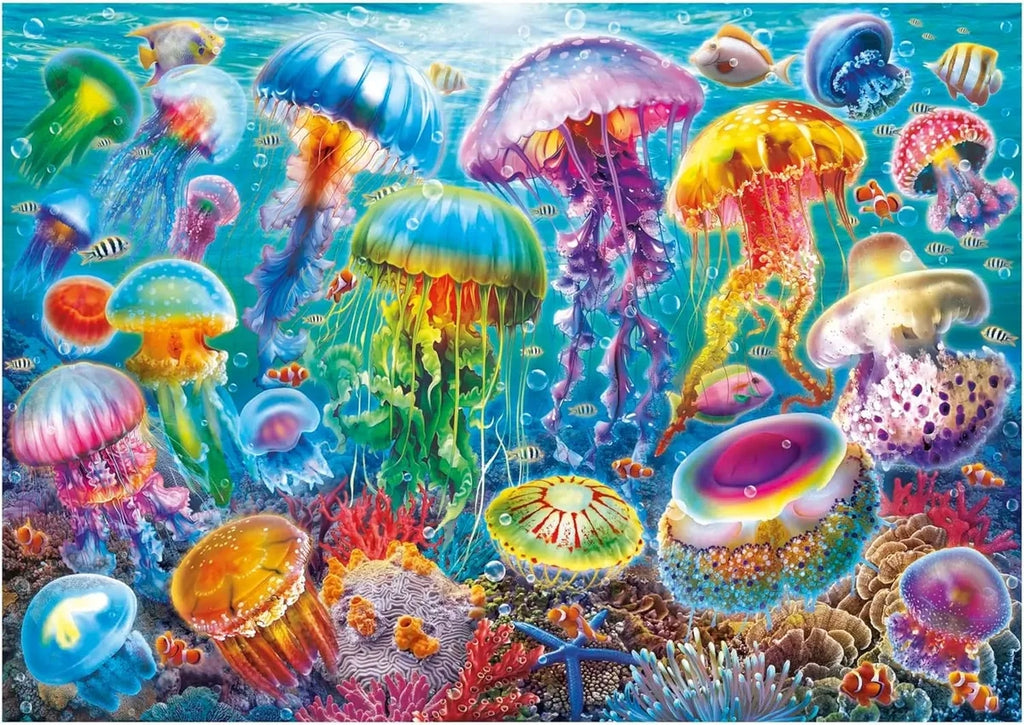 Rompecabezas Educa 1000 Piezas Medusas Marinas Coloridas