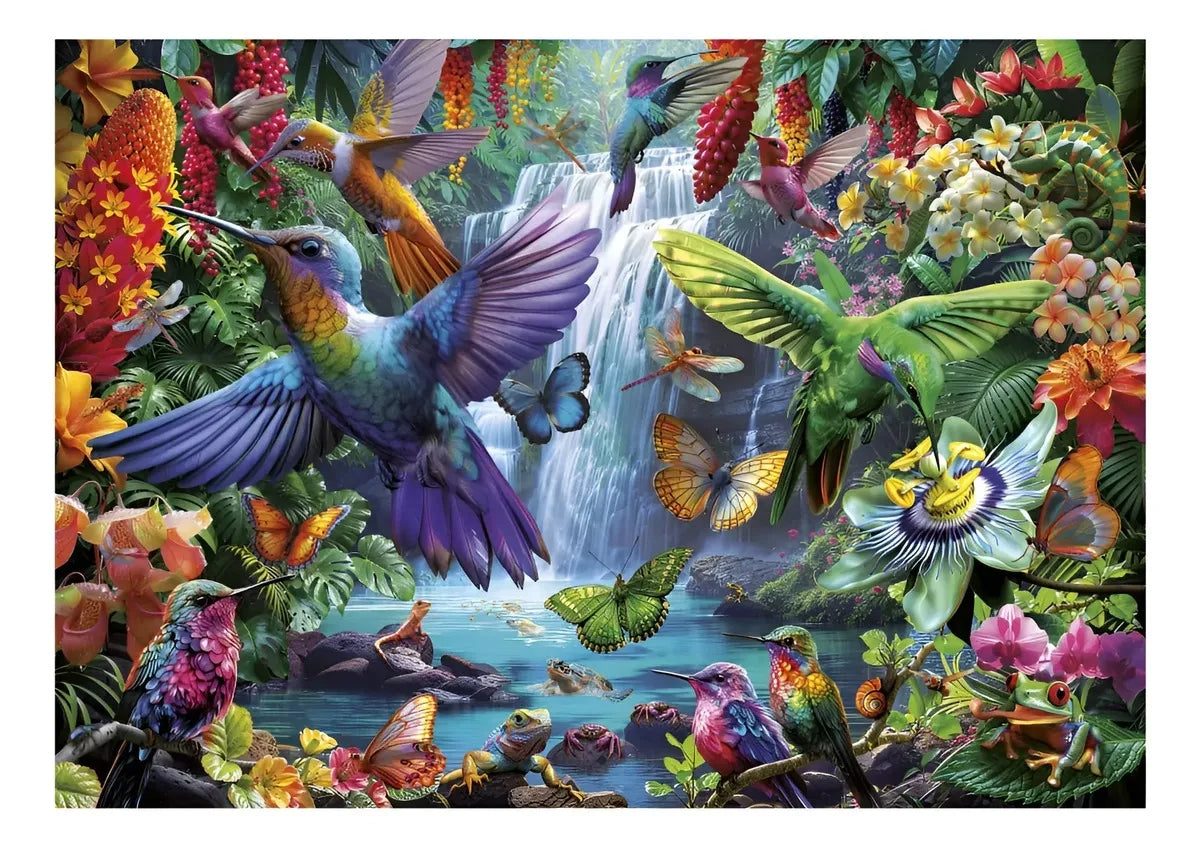 Rompecabezas Puzzle Colibríes Tropicales 1000 Pcs Educa