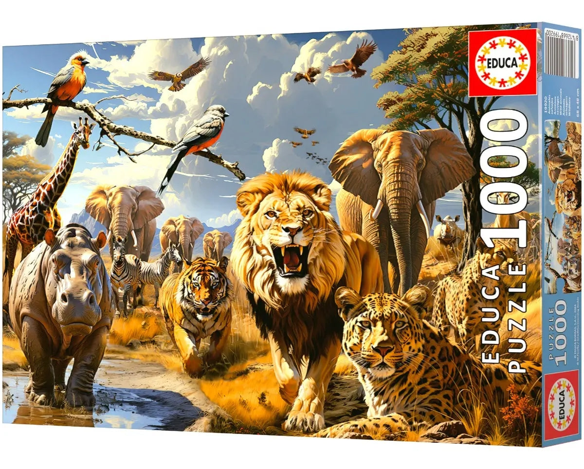 Rompecabezas Animales Salvajes 1000 Piezas Educa