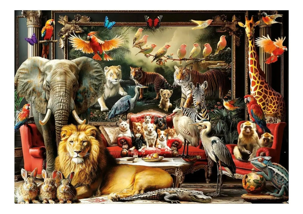 Rompecabezas 1500 Piezas Mansion De Animales