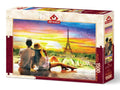 Rompecabezas Paris romance en el atardecer Art Puzzle 1500 piezas